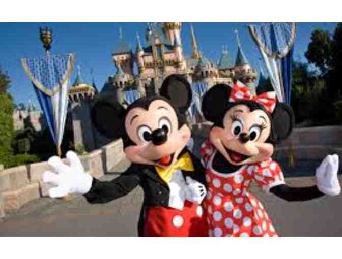 (4) FOUR 1-Day Hopper Tickets to Disneyland Park and Disney California Adventure Park