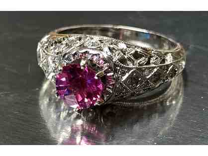 White Gold Lady's Sapphire Ring