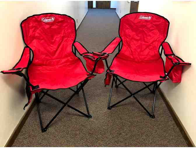 2 Coleman Cooler Quad Chairs