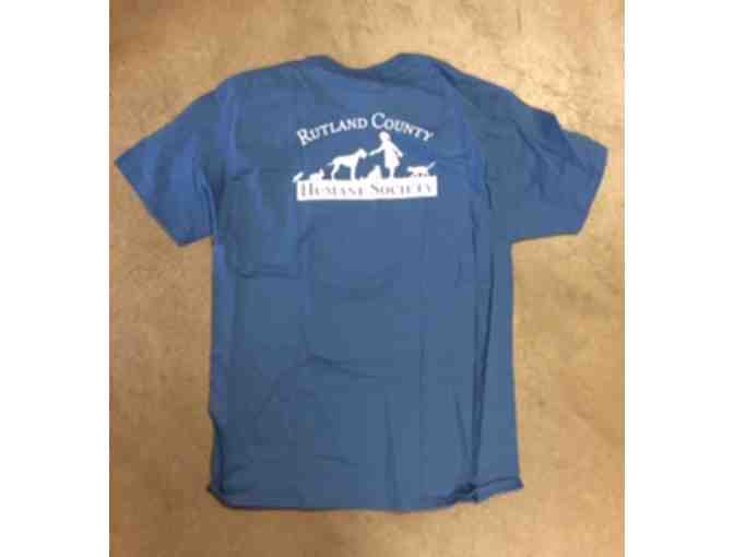 Rutland County Humane Society 'Give Them Shelter' T-Shirt Size Medium (White Logo)