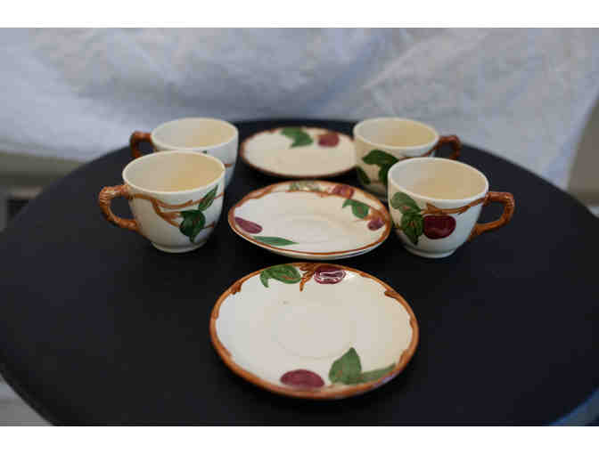 4 Sets of Franciscan Apple Cup and Saucer - Photo 2
