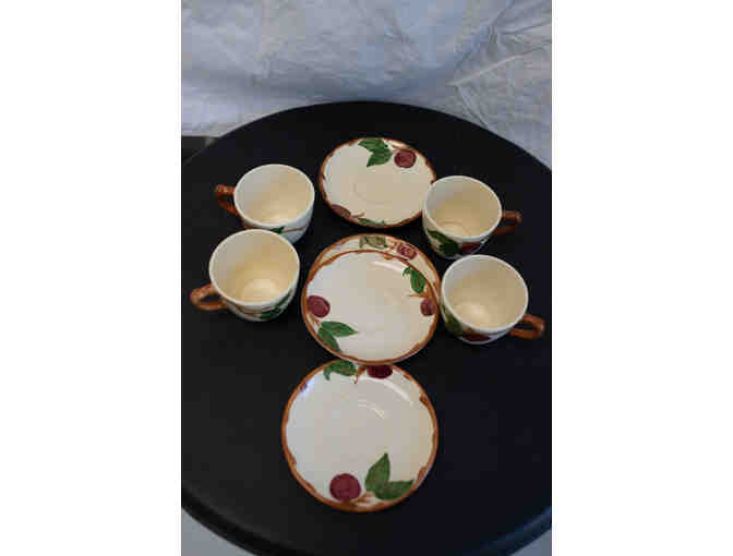 4 Sets of Franciscan Apple Cup and Saucer - Photo 3