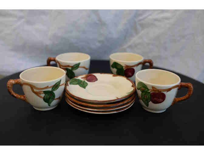 4 Sets of Franciscan Apple Cup and Saucer - Photo 4