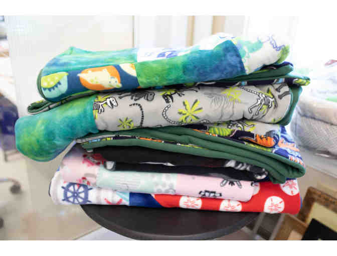 6 Assorted Handmade Fleece Quilts