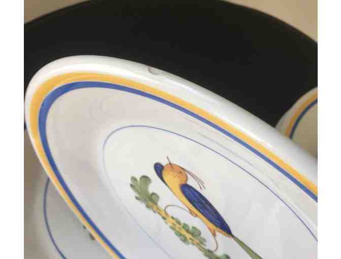 San Marciano Ceramiche Bird Plates Italy Uneven Set