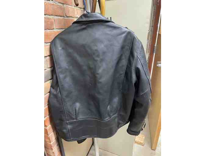 Vintage Harley Davidson Shovelhead Leather Jacket Size Large - Photo 2