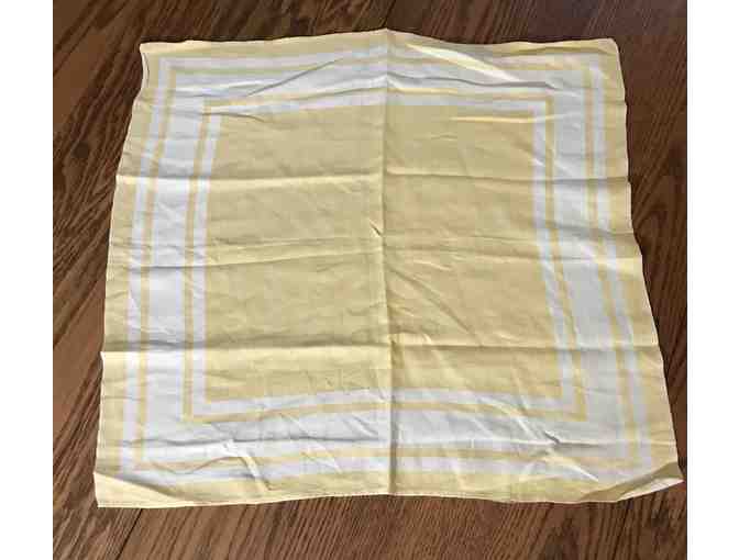 Vintage Cream and Yellow Linens - 4 Pieces