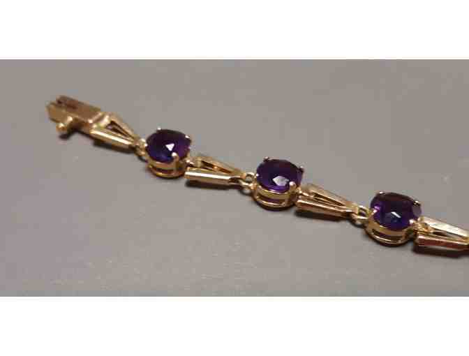 Amethyst V-Link Bracelet