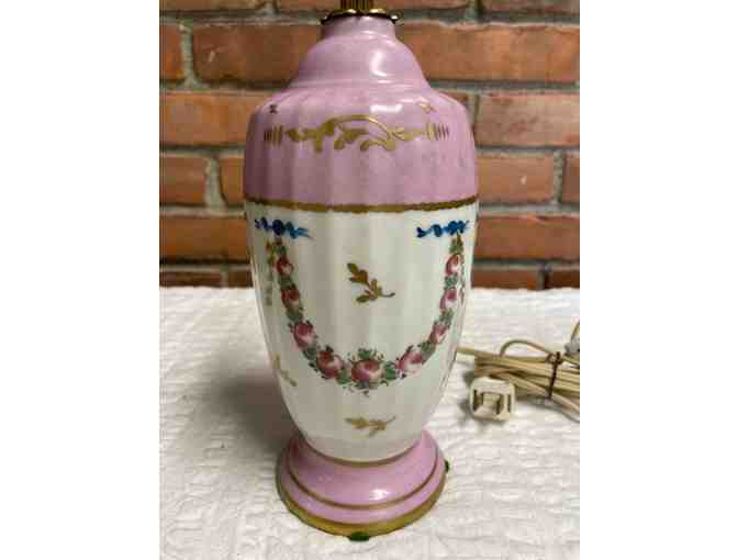 Antique Porcelain Hand Painted Table Lamp