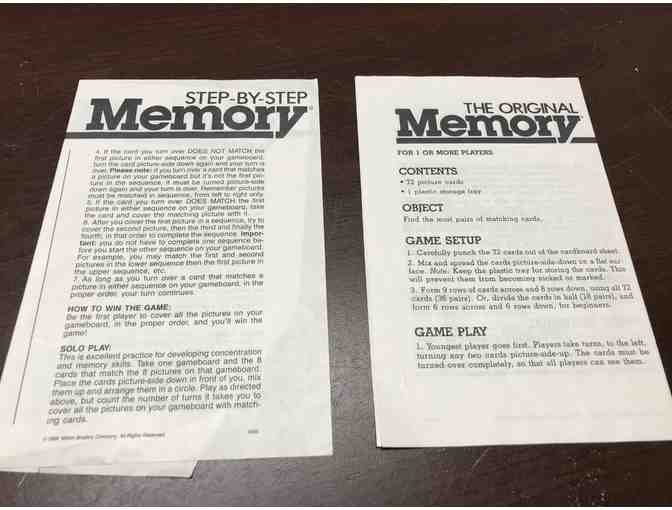 Vintage 1983 Milton Bradley Memory Step-by-Step Game