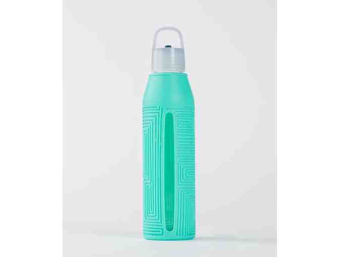 Lululemon: $50 Gift Card and Glass Water Bottle (Teal)