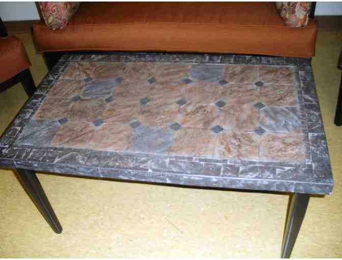 Edward Rivers 4pc Seating Set with Slate Coffee Table