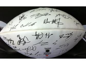 A 2008 New York Jets Team signed football