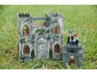 Children's Castle, Hand Painted with Action Figures