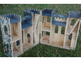 Children's Castle, Hand Painted with Action Figures