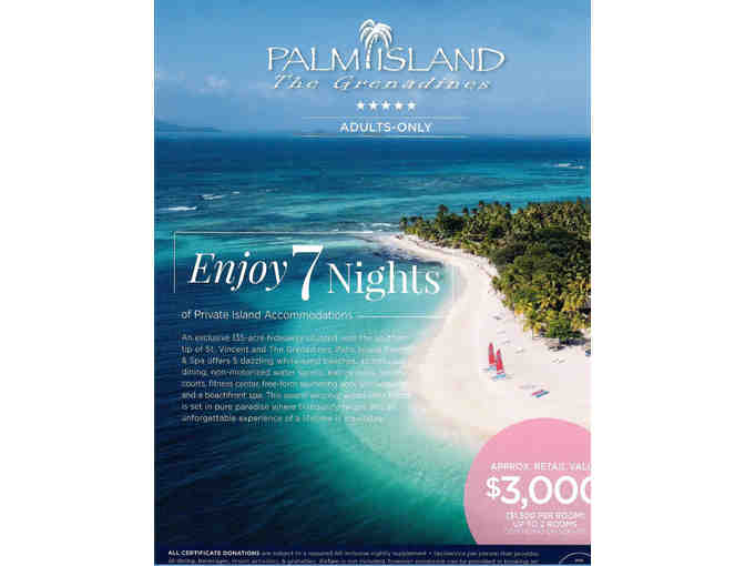 Palm Island Resort & Spa, The Grenadines: 7 Nights of Private Island Accommodations
