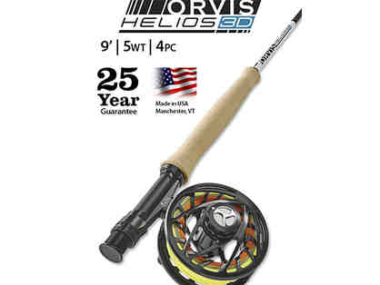 Orvis Helios 3D 5-Weight 9' Fly Rod with Orvis Mirage II Super Large Arbor Loaded Reel