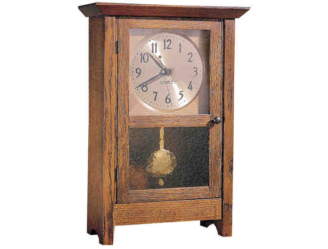 L. & J.G. Stickley Classic Oak Mantel Clock