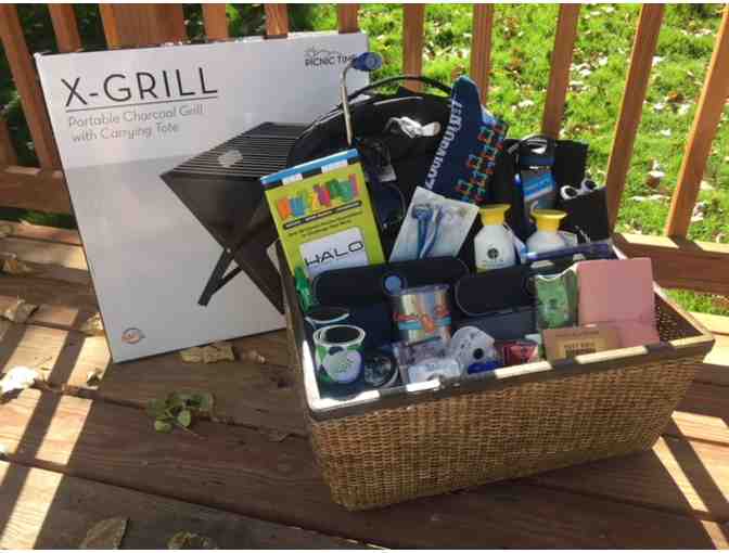 HALO Branded Solutions Gift Basket including Ifidelity Bluetooth Speakers and XGrill