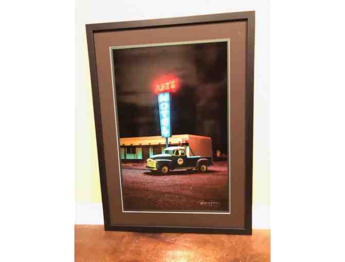 Brad Hendron Original "Abes Fly Shop" Framed and Matted Print - Photo 1