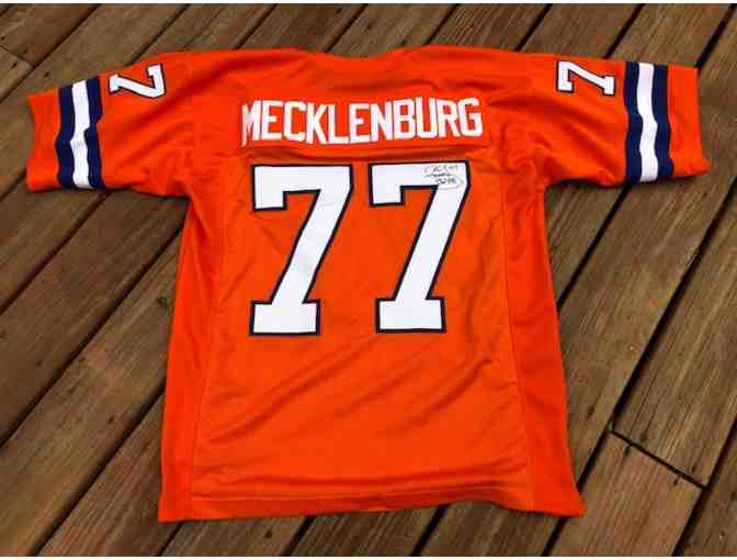 Official Denver Broncos Jersey autographed by Karl Mecklenburg #77