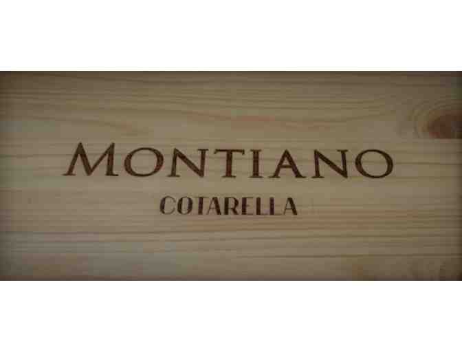 6 Bottle Case of 2015 Montiano Cotarella Red Wine in a Wooden Montiano Box