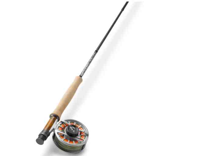 Orvis Helios 4pc 5-weight 9' Fly rod with Mirage LT II Reel and a Hand Painted Grip