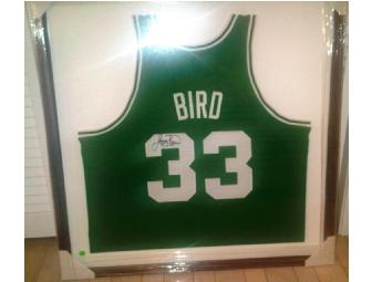 Larry Bird autographed Boston Celtics jersey- custom framed