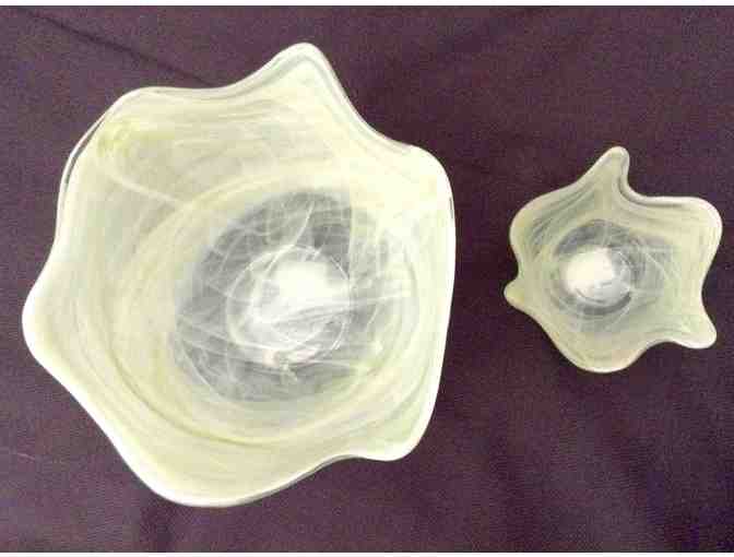 HAND POURED GLASS BOWLS