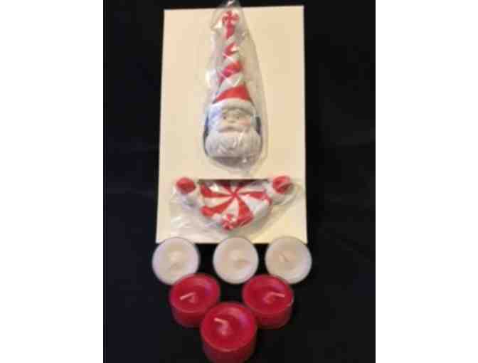 PARTYLITE VOTIVE SANTA CANDLE SET