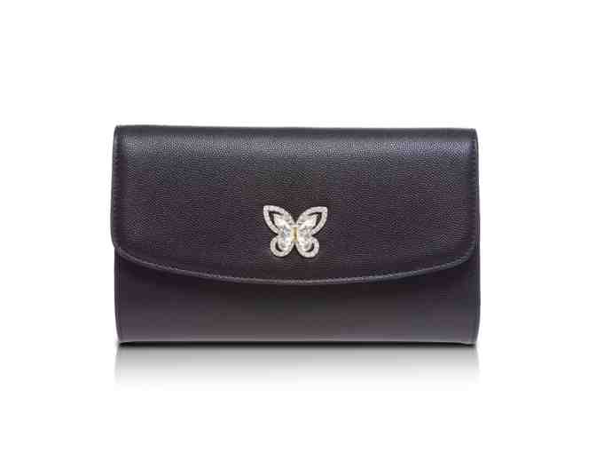 Swaroski Crystal Crossbody Clutch - Black