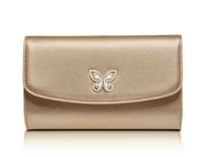 Swaroski Crystal Crossbody Clutch - Gold - Photo 1