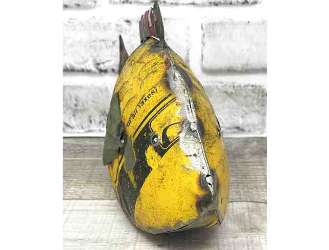 Recycled Metal Fish Statue - Photo 3