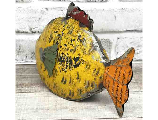 Recycled Metal Fish Statue - Photo 4
