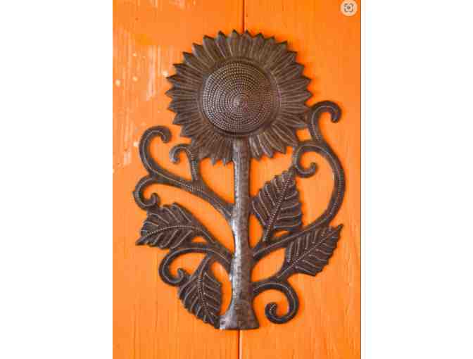 Haitian Metal Sunflower Art - Photo 2