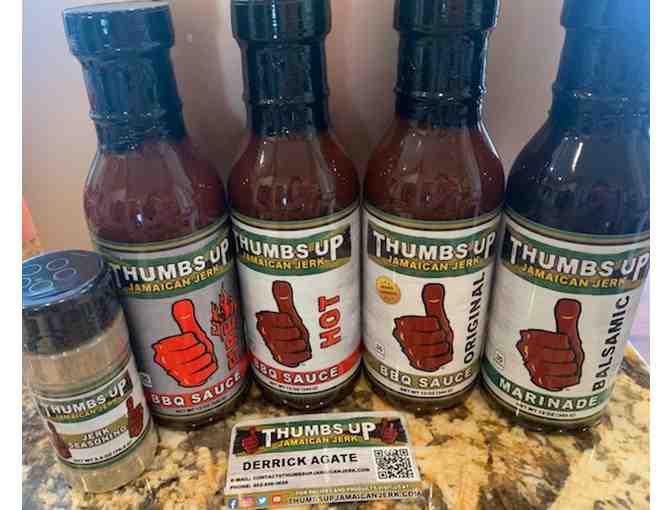 Thumbs Up Jamaican Jerk Sauces and Seasoning