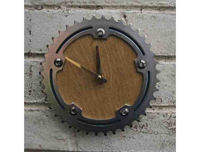 Recycled Chainring Wall Clock