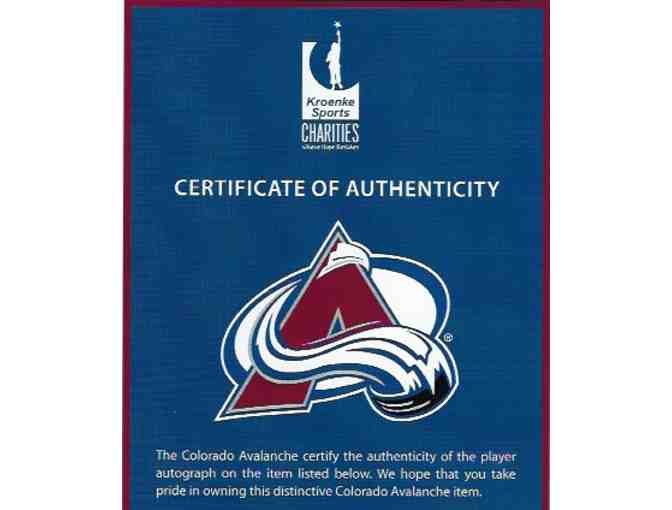 Colorado Avalanche signed hockey stick