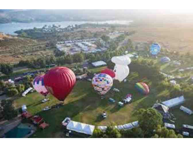 4 Adult General Admission Tickets to the 2019 Temecula Valley Balloon & Wine Festival