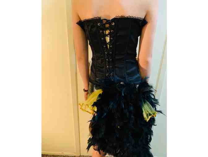 Dance Moms UNAIRED Season 7 Episode - Gold Sequins Bustier with Black, Feather Shorts - Photo 3