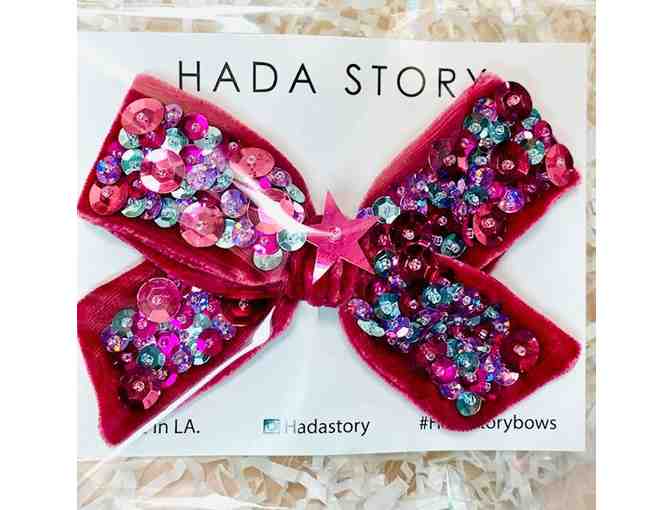 Confetti Velvet Hair Bow by Hada Story - Photo 2