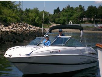 A 4-1/2-Hour Cruise of Your Choice & Dinner for four from Fredom Boat Club, Warwick, RI