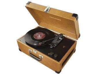 'Traveler' Record Turntable by Crosley Radio and Mr. Rogers LPs