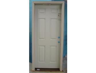 Entry Door - 6 panel, fiberglass - Hinged left