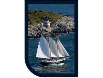 A day or sunset SightSail for 4 aboard the Schooner Aquidneck
