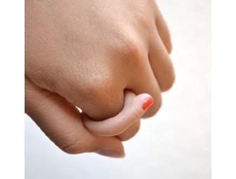 Finger Ring with Red Nail Polish by Allison Wong