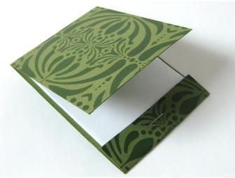 A set of 3 multi-color Matchbook Notepads by Emily Quinn of Cosmos Creative Inc.