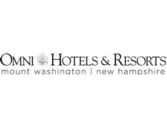 Omni Mt. Washington Resort three night Bed and Breakfast Package for Two