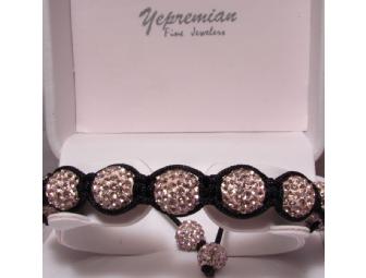 Shambala Style Rose Crystal Adjustable Bracelet donated by Yepremian Jewelers, Warwick, RI