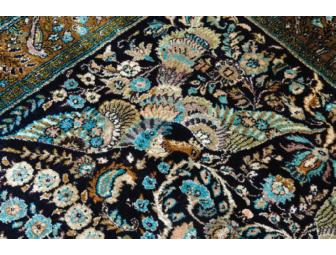Handmade Silk Persian Qum Rug